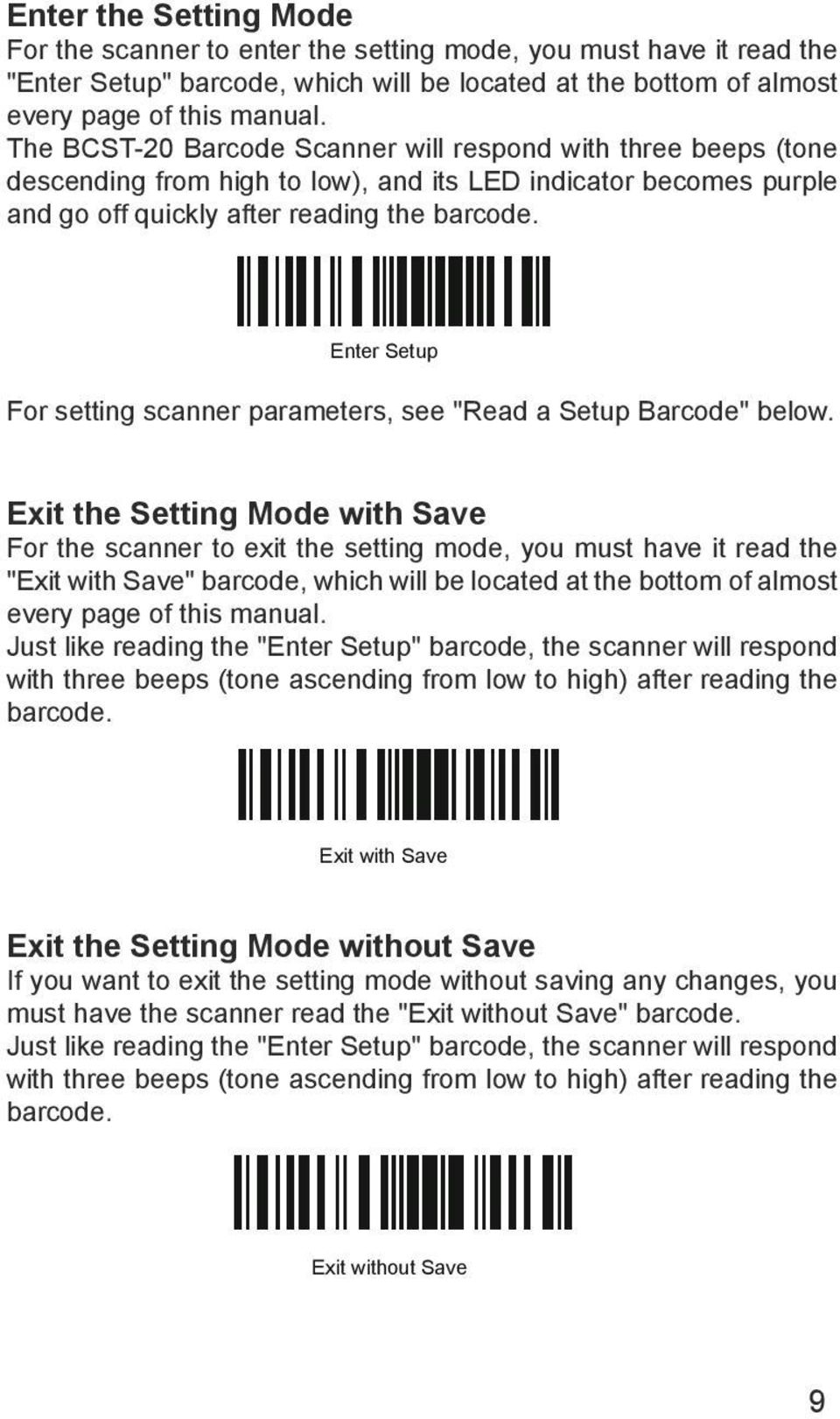 how to set up a barcode for instructions