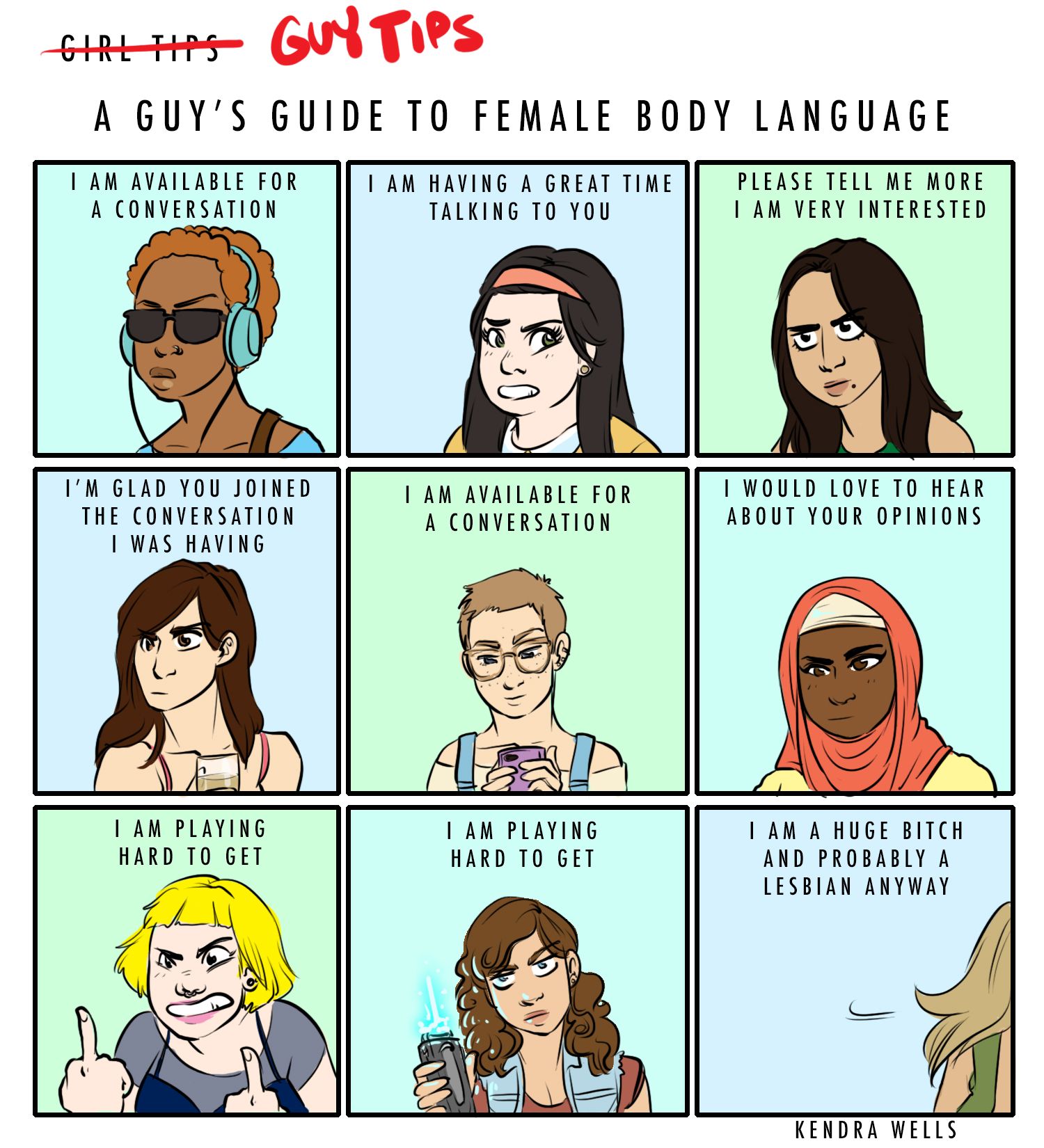 female body language pdf