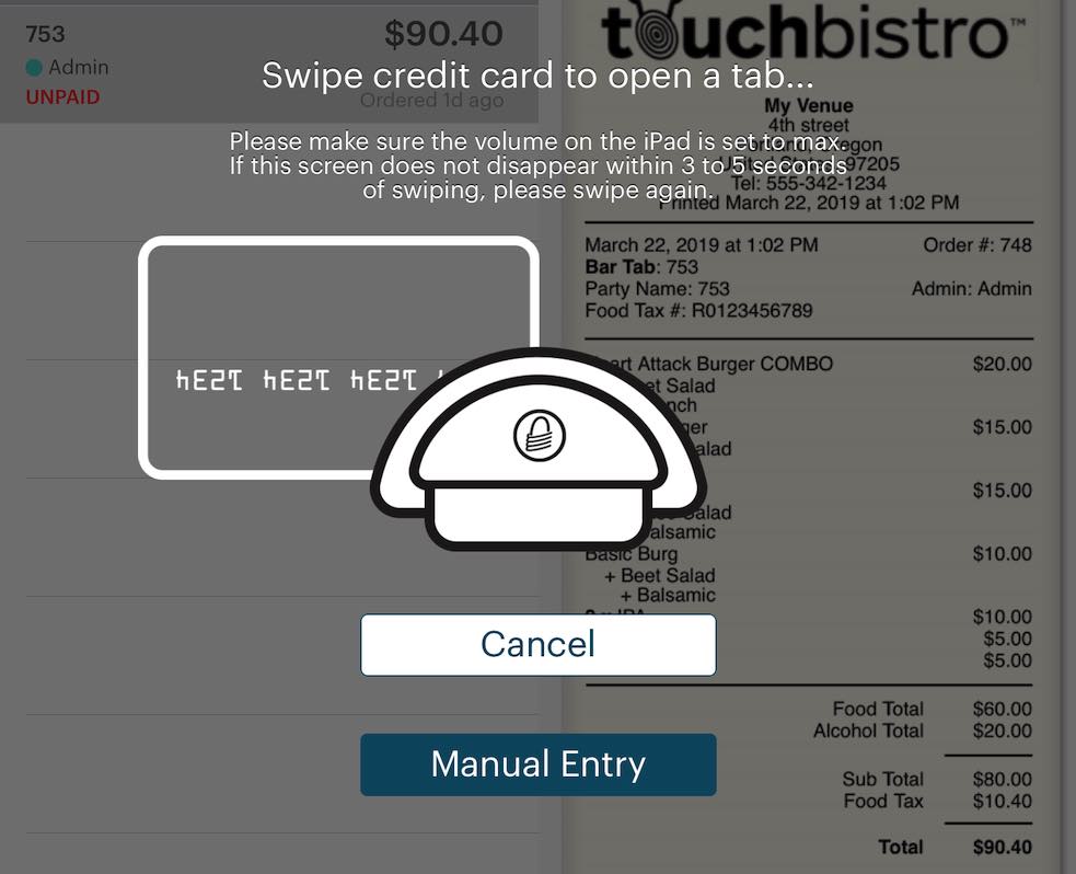 manual entry credit card machine