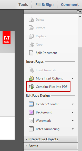 how to combine 3 pdf files into one