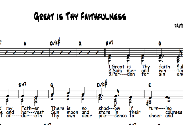 great is thy faithfulness hymn pdf