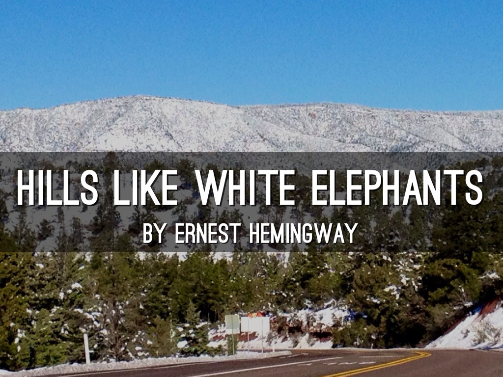 hills like white elephants pdf