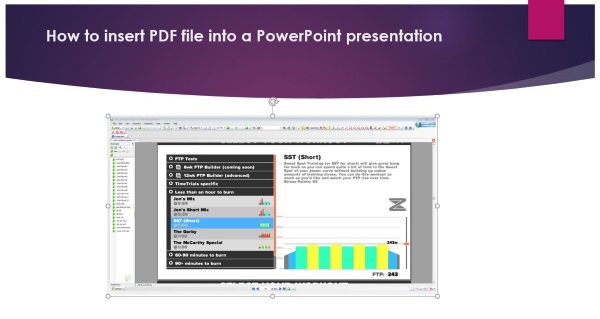 how to insert a pdf document into powerpoint