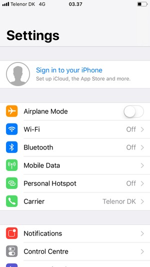 iphone 4 manual network search