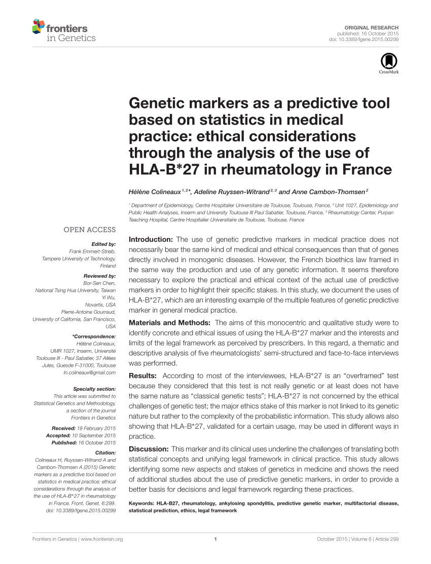 genetic markers pdf