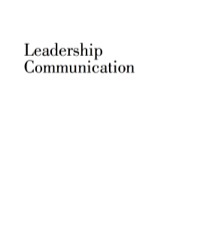 leadership communication 4th 4e deborah barrett free pdf